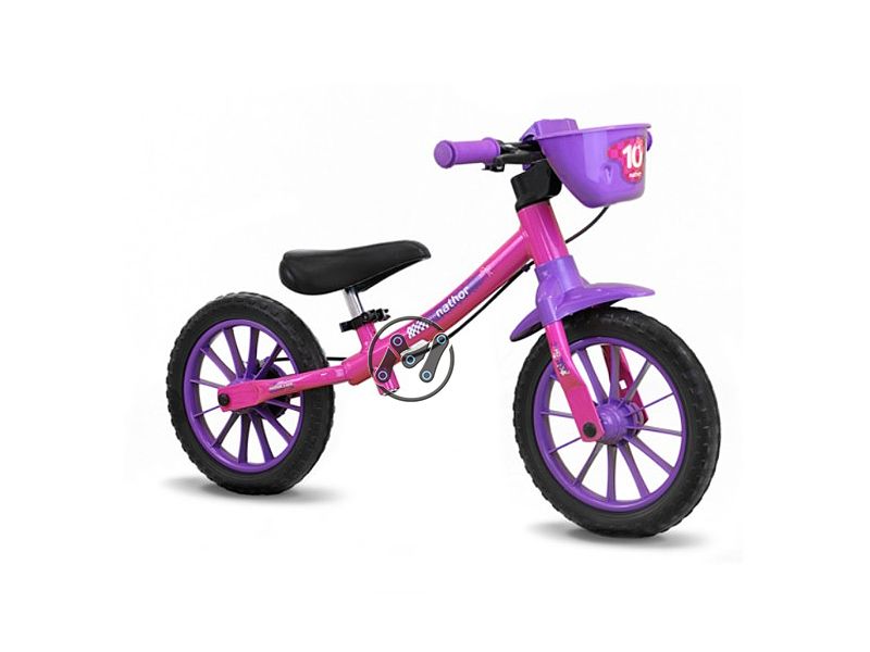 BICICLETA NATHOR ARO 12 BALANCE BIKE FEMI...