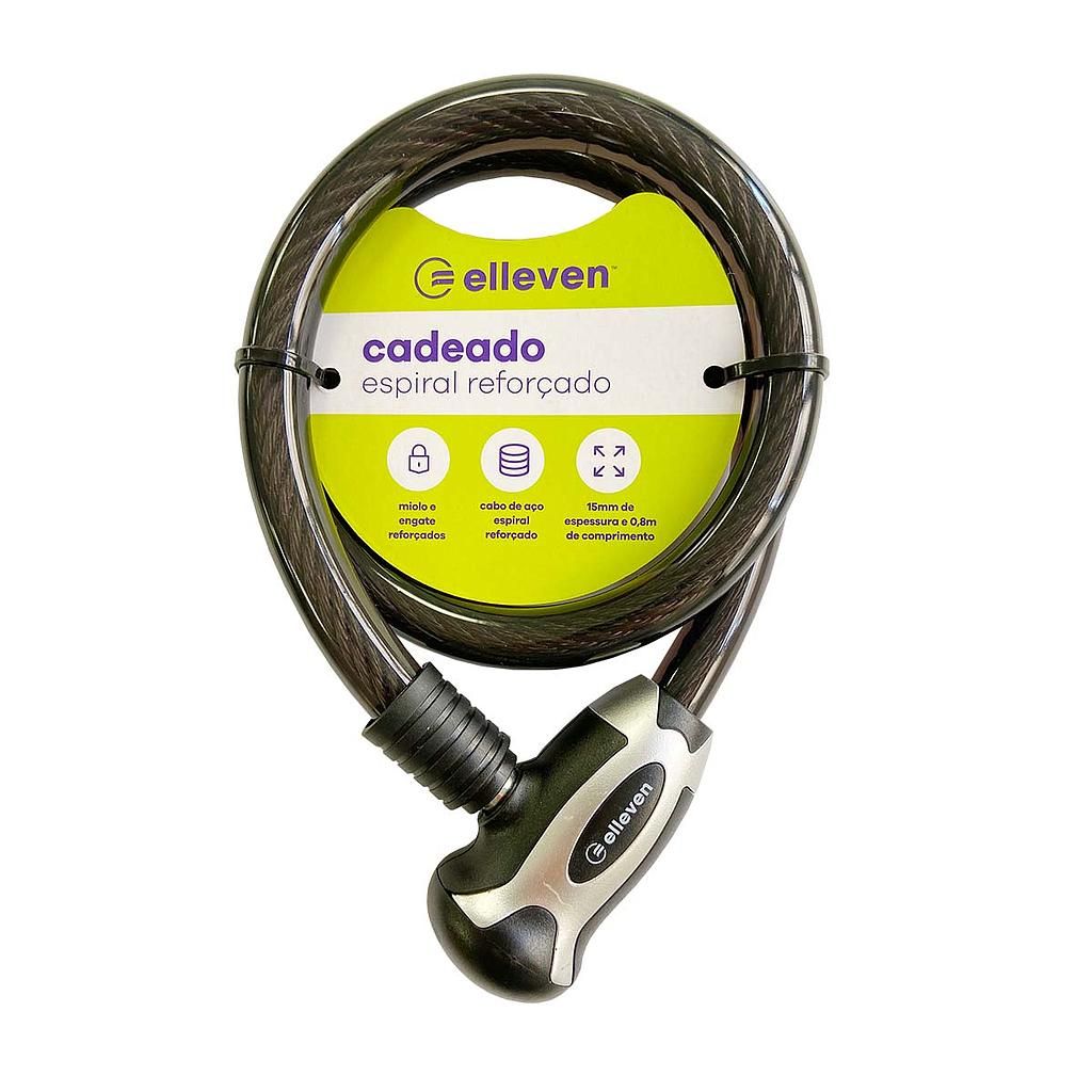 CADEADO ESPIRAL 15mmX80mm