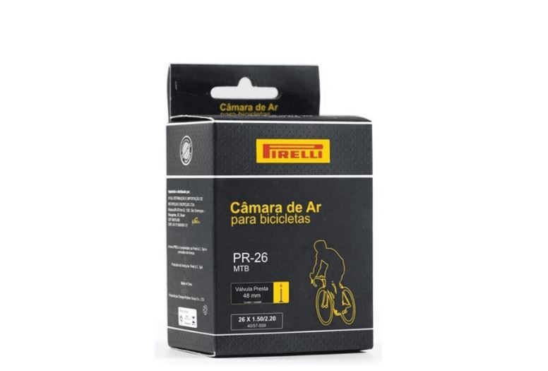 CAMARA DE AR PIRELLI 26 VALVULA PRESTA 48mm